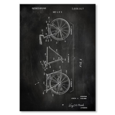 Plakat metalowy Rower