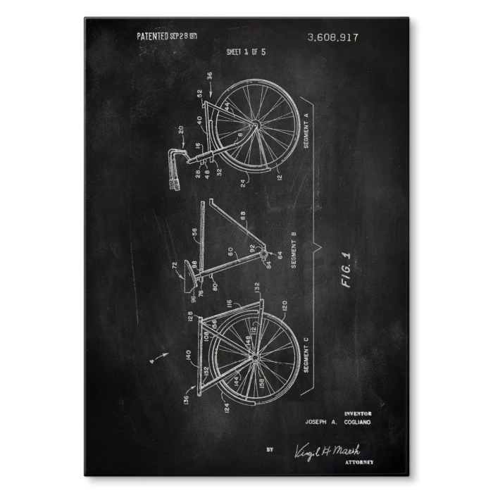 Plakat metalowy Rower