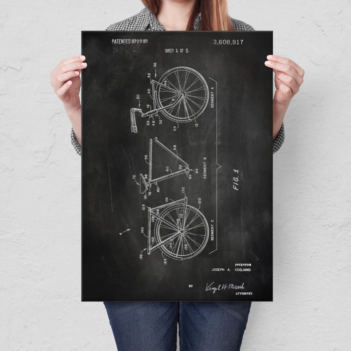 Plakat metalowy Rower