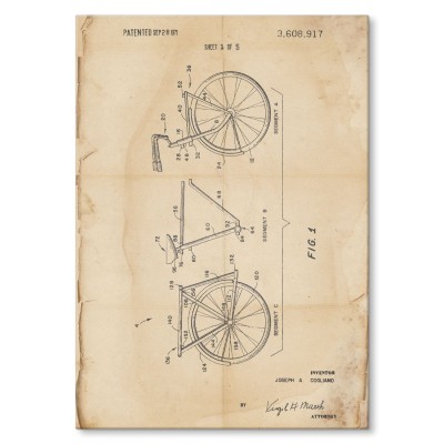 Plakat metalowy Rower