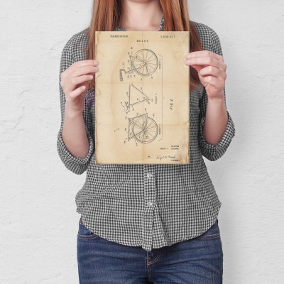 Plakat metalowy Rower