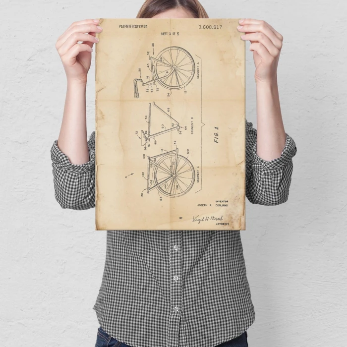 Plakat metalowy Rower