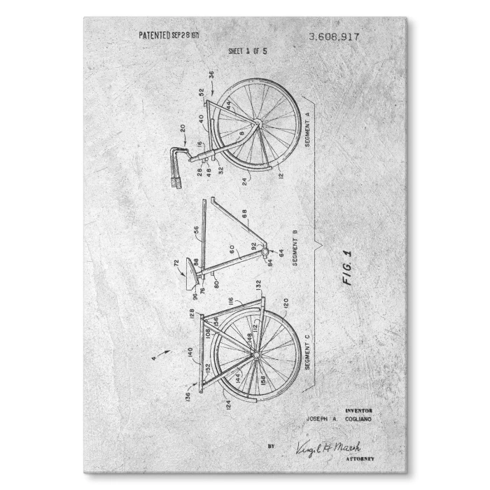 Plakat metalowy Rower