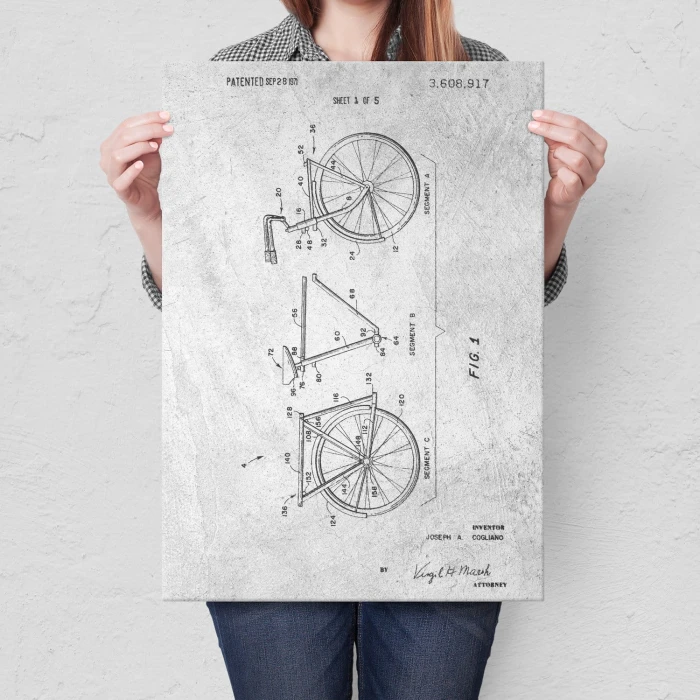 Plakat metalowy Rower