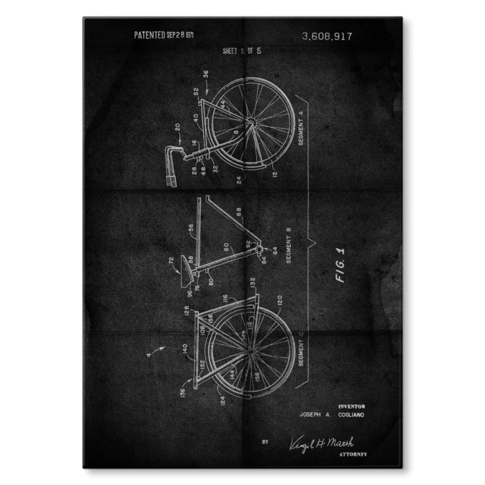 Plakat metalowy Rower