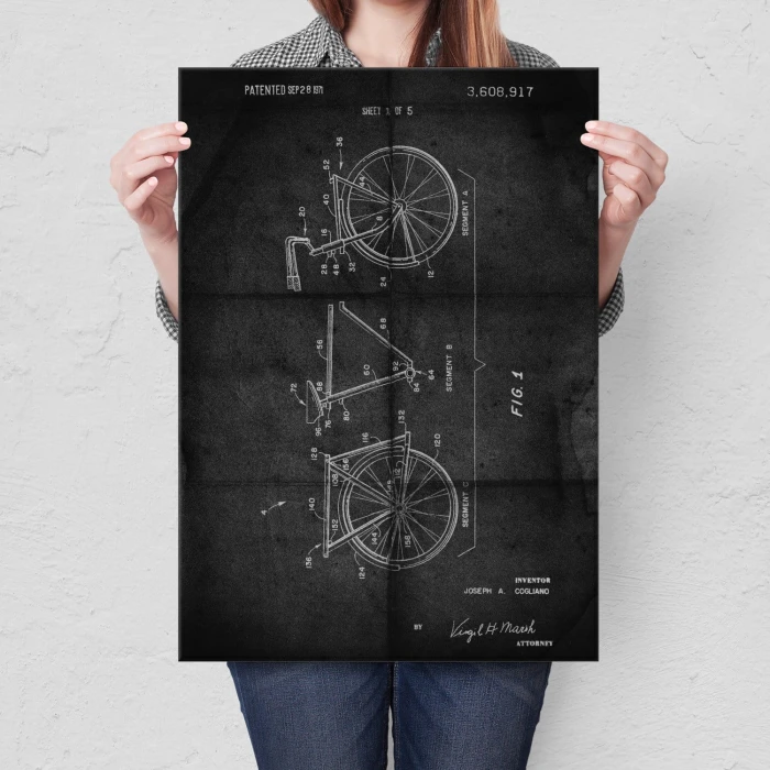 Plakat metalowy Rower