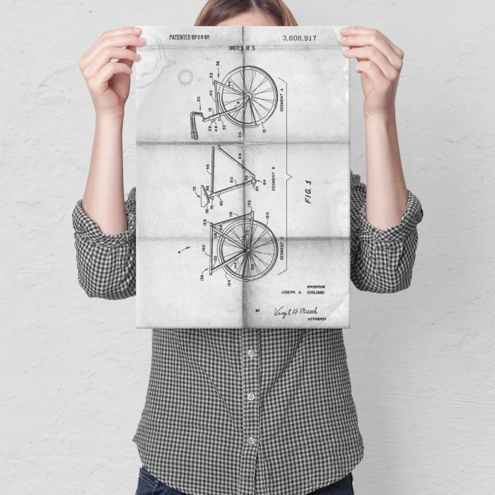 Plakat metalowy Rower