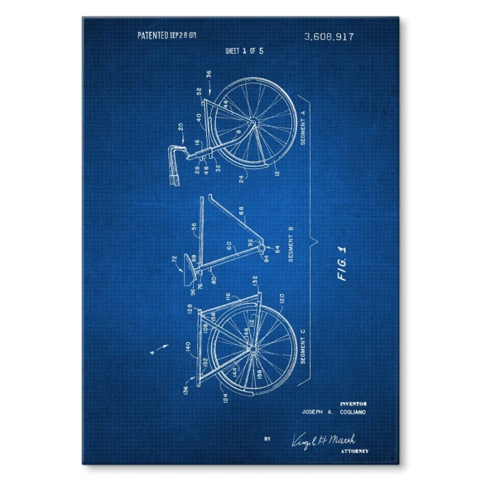 Plakat metalowy Rower