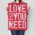 Plakat metalowy Love is all you need Prezent