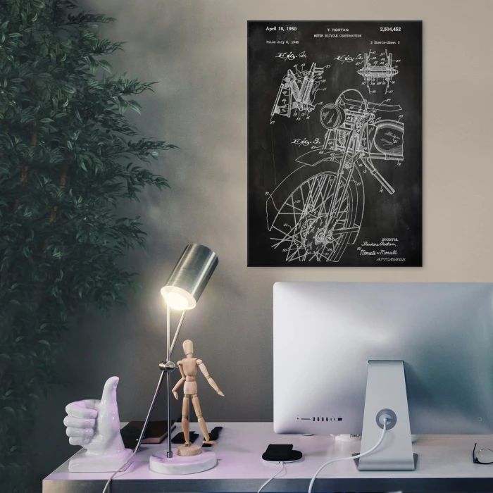 Plakat metalowy Motocykl