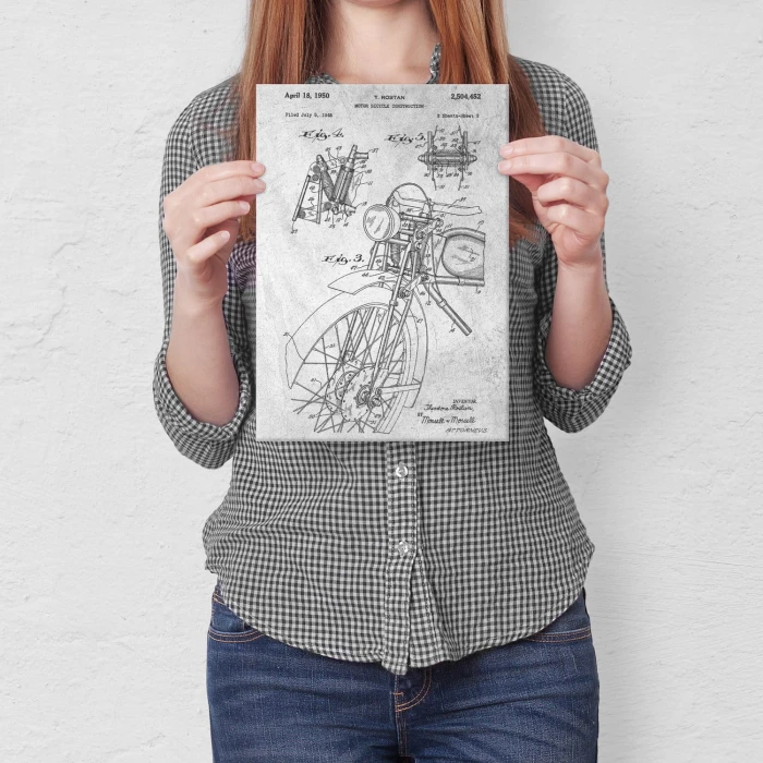 Plakat metalowy Motocykl