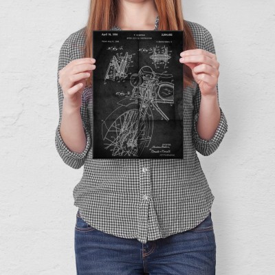 Plakat metalowy Motocykl