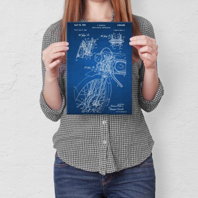 Plakat metalowy Motocykl