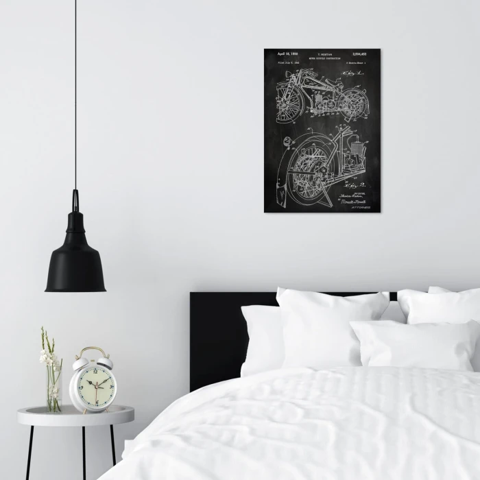Plakat metalowy Motocykl