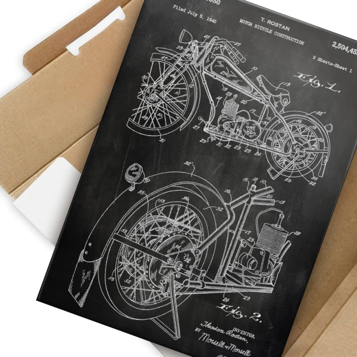 Plakat metalowy Motocykl
