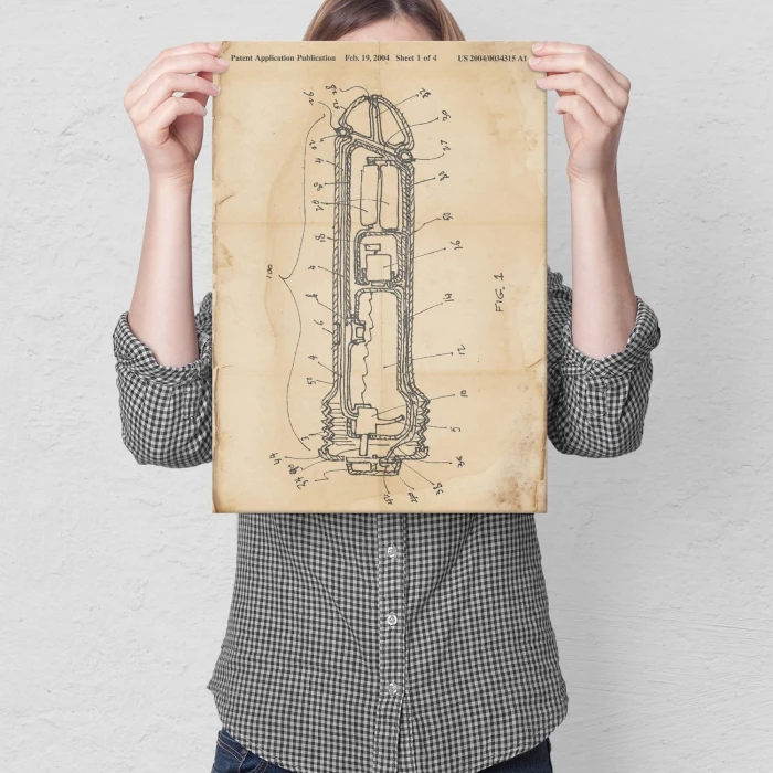 Plakat metalowy Wibrator na panieński 18