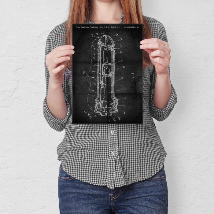 Plakat metalowy Wibrator na panieński 18