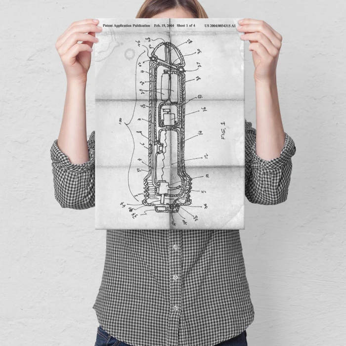 Plakat metalowy Wibrator na panieński 18