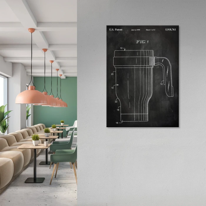Plakat metalowy Kubek termiczny