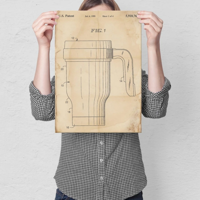 Plakat metalowy Kubek termiczny