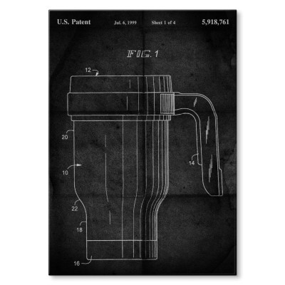 Plakat metalowy Kubek termiczny