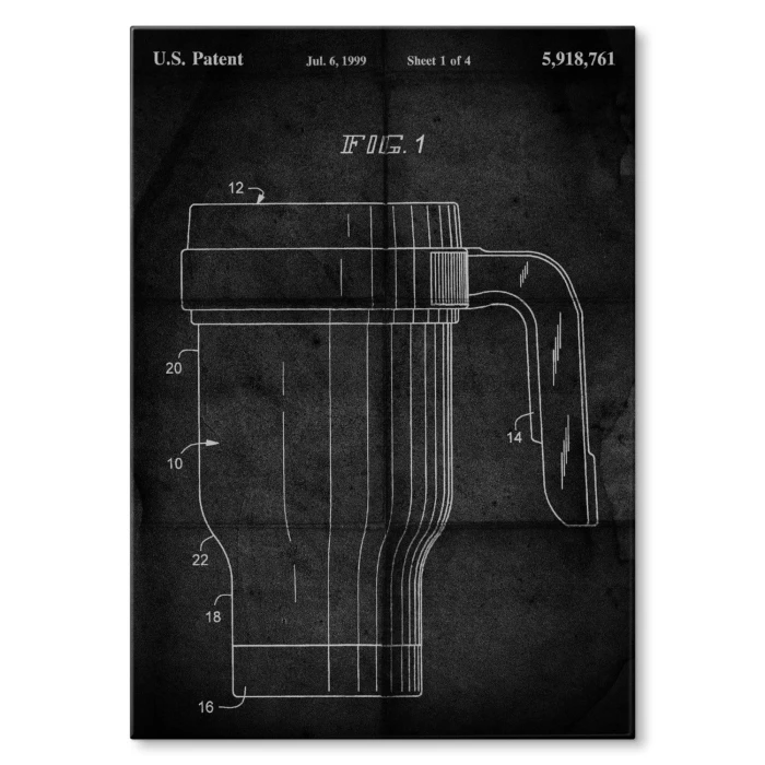 Plakat metalowy Kubek termiczny
