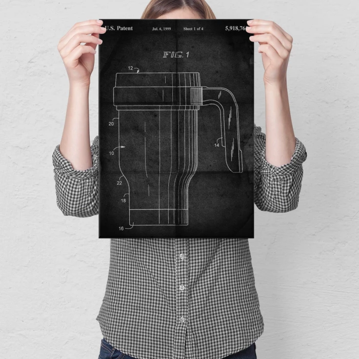 Plakat metalowy Kubek termiczny