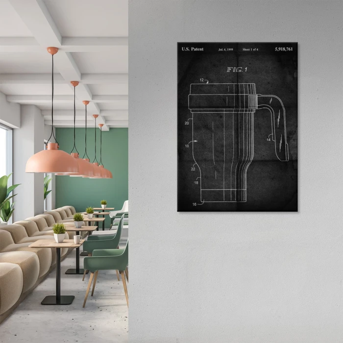 Plakat metalowy Kubek termiczny