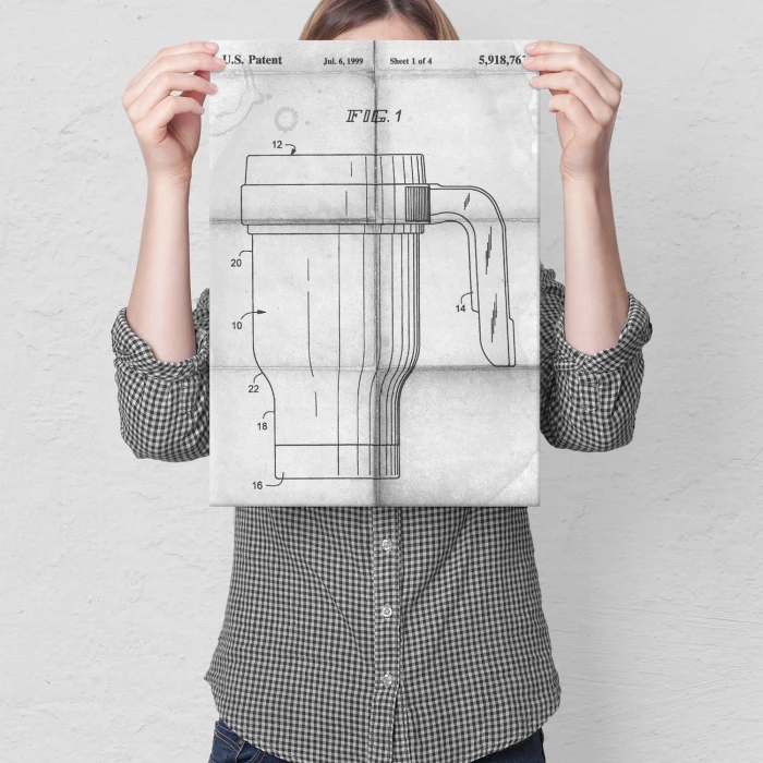 Plakat metalowy Kubek termiczny