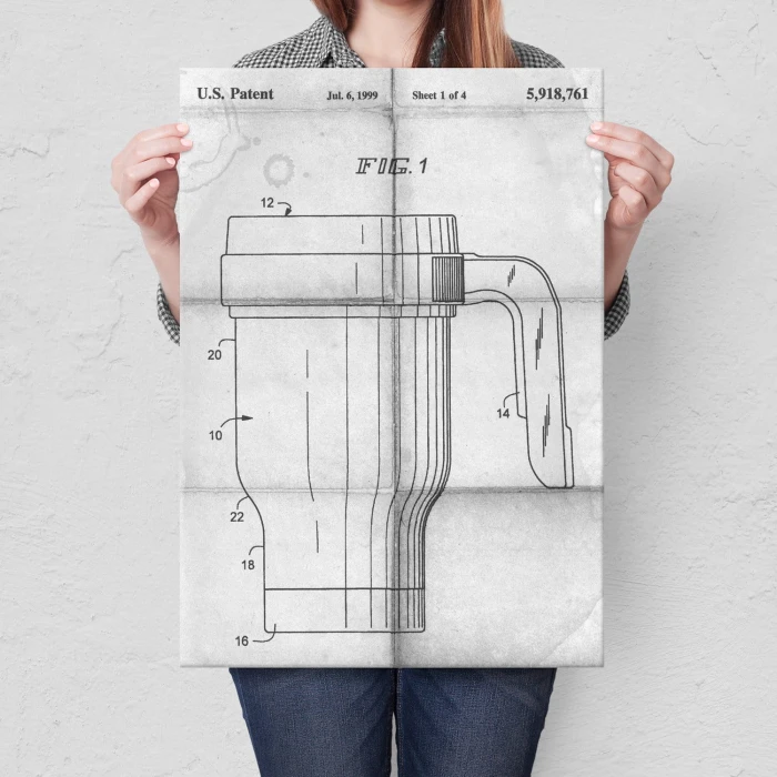 Plakat metalowy Kubek termiczny