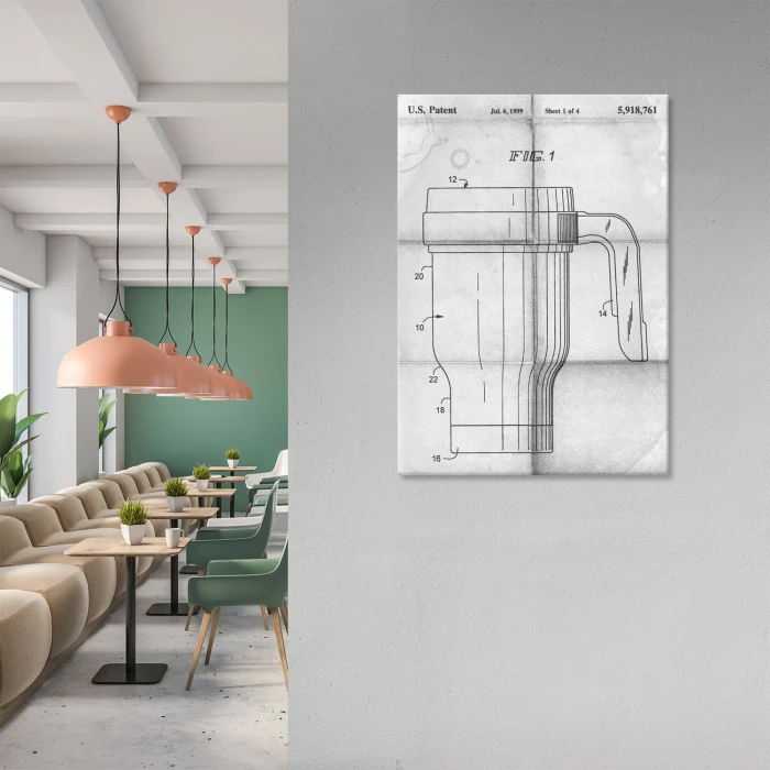Plakat metalowy Kubek termiczny