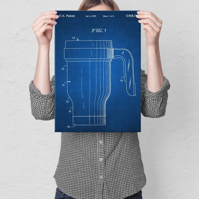 Plakat metalowy Kubek termiczny