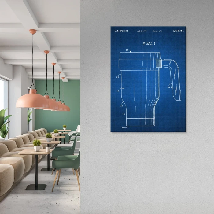 Plakat metalowy Kubek termiczny