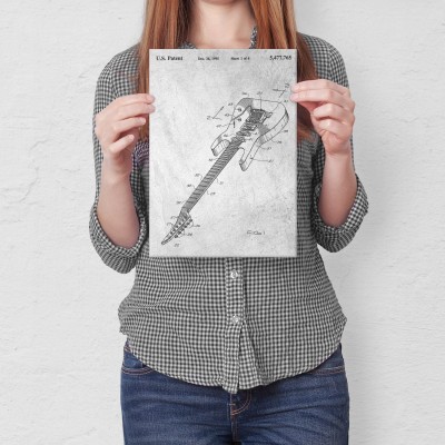 Plakat metalowy Gitara elektryczna Muzyk