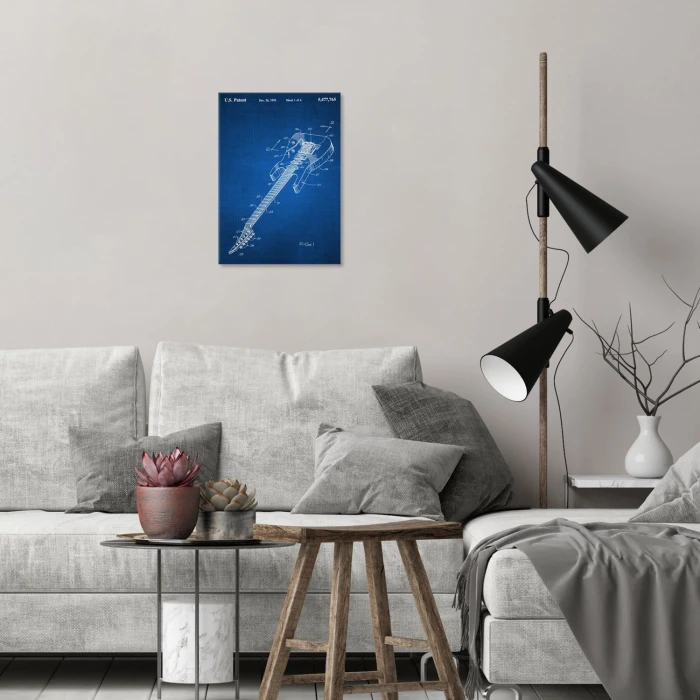 Plakat metalowy Gitara elektryczna Muzyk