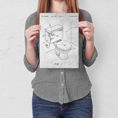 Plakat metalowy Toaleta WC