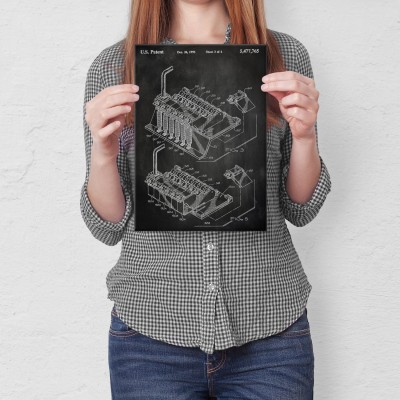 Plakat metalowy Mostek gitarowy Floyd
