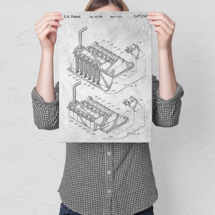 Plakat metalowy Mostek gitarowy Floyd
