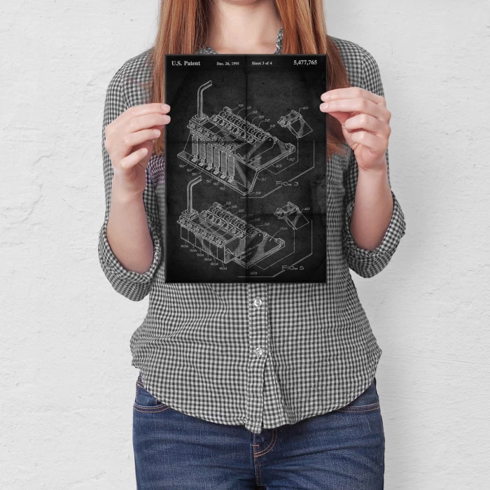 Plakat metalowy Mostek gitarowy Floyd