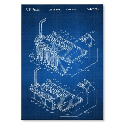 Plakat metalowy Mostek gitarowy Floyd