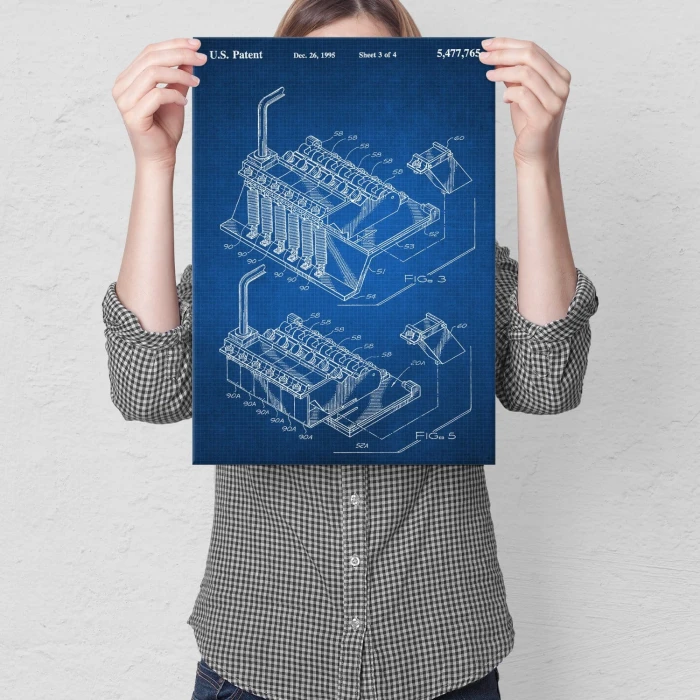 Plakat metalowy Mostek gitarowy Floyd