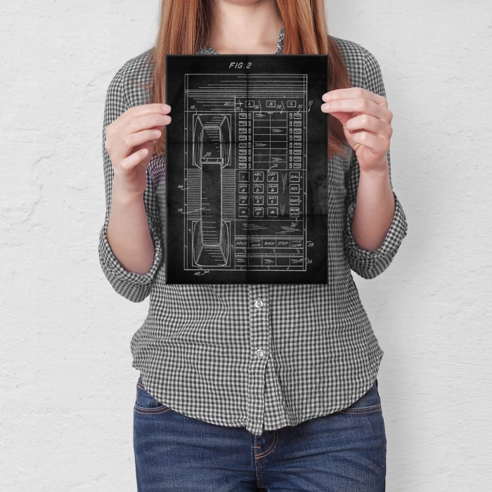 Plakat metalowy Telefon stacjonarny