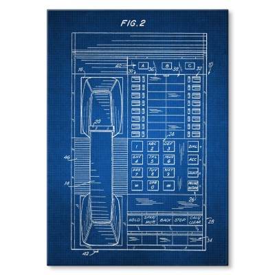 Plakat metalowy Telefon stacjonarny