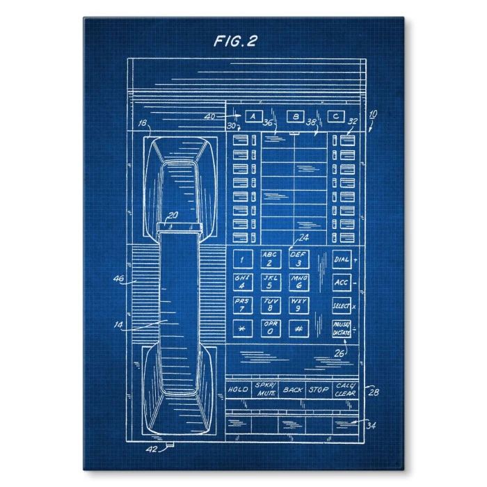 Plakat metalowy Telefon stacjonarny