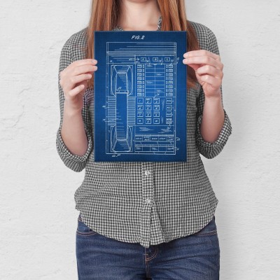 Plakat metalowy Telefon stacjonarny