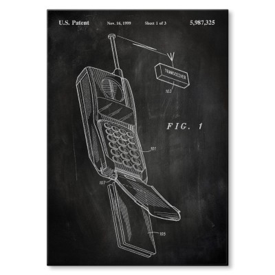 Plakat metalowy Telefon komórkowy