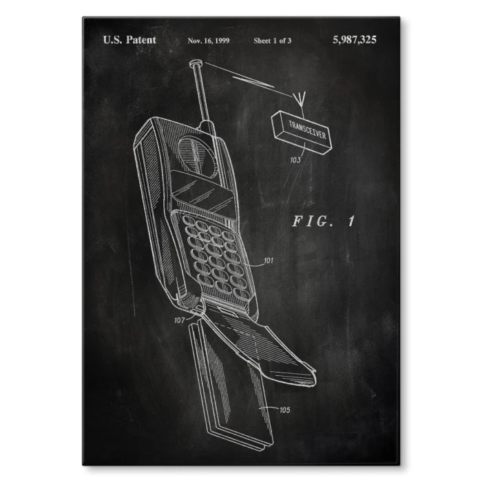 Plakat metalowy Telefon komórkowy