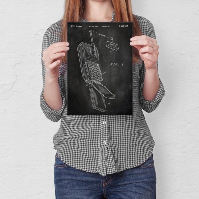 Plakat metalowy Telefon komórkowy
