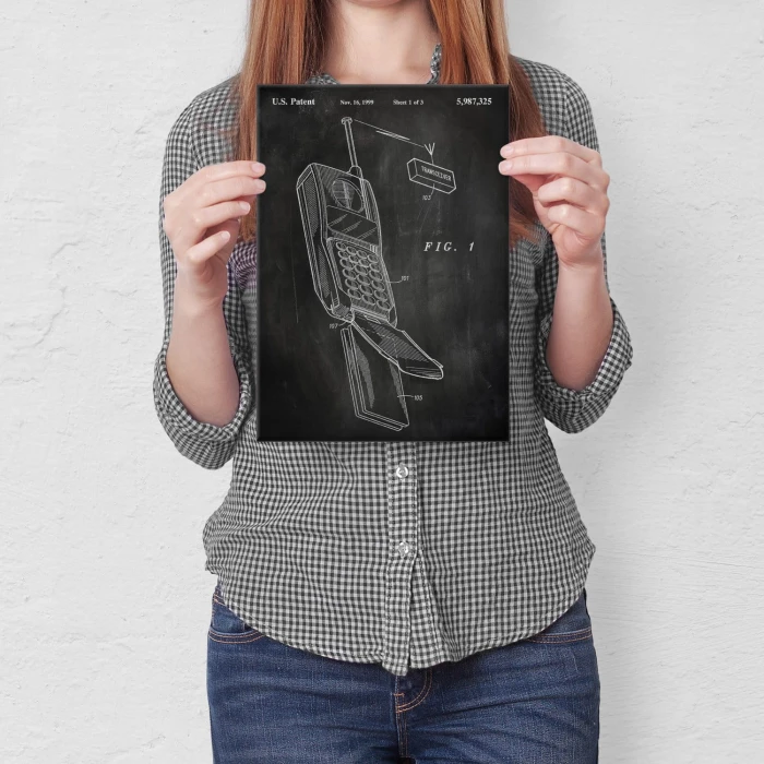 Plakat metalowy Telefon komórkowy