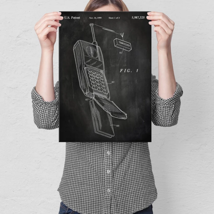 Plakat metalowy Telefon komórkowy